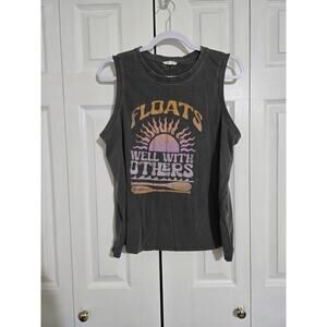 Maurices xl women's gray graphic tank top